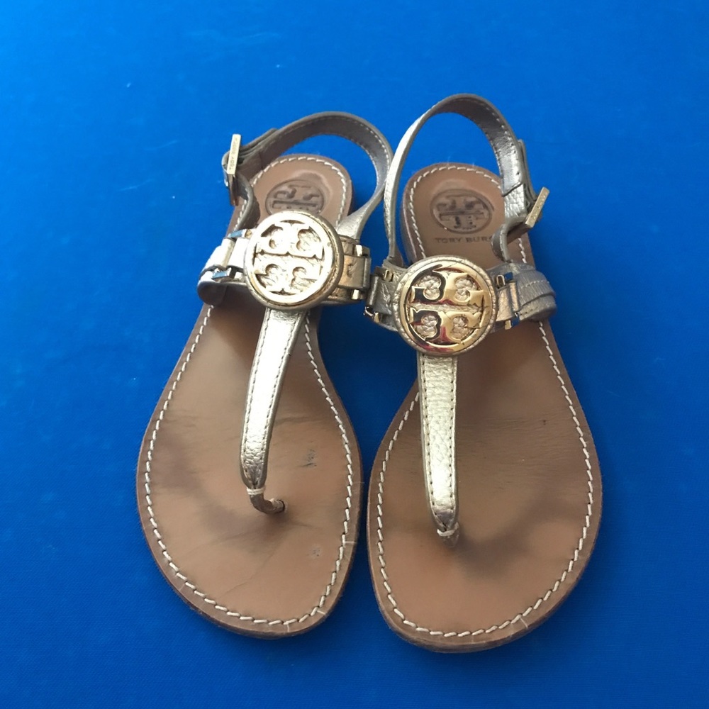 Tory Burch Gold Sandals Size 7